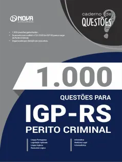 Livro 1.000 Questões Gabaritadas para o IGP-RS - Perito Criminal