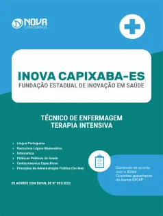 Apostila INOVA Capixaba 2026 em PDF - Técnico de Enfermagem - Terapia Intensiva