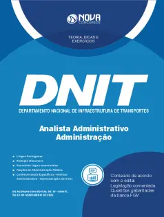 Apostila DNIT em PDF - Analista Administrativo - Administração