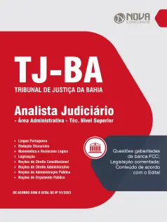 Apostila TJ-BA em PDF - Analista Judiciário - Área Administrativa - Técnico Nível Superior