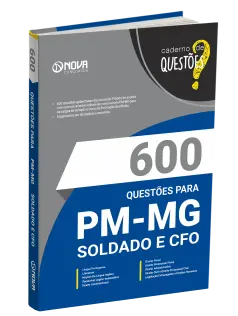 Livro 600 Questões Gabaritadas para PM-MG - Soldado e CFO