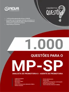 Livro 1.000 Questões Gabaritadas para o MP-SP - Analista Promotoria II - Agente Promotoria