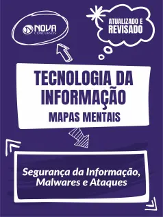 Mapas Mentais Tecnologia da Informação - Segurança da Informação, Malwares e Ataques (PDF)