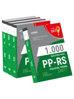 Livro 1000 Questões Gabaritadas para PP-RS - Policial Penal