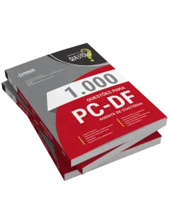 Livro 1000 Questões Gabaritadas para PC DF - Agente de Custódia