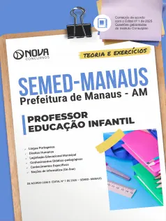 Apostila SEMED MANAUS 2025 em PDF - Professor - Educação Infantil