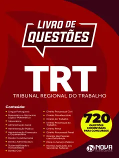 E-book de Questões TRT - Tribunal Regional do Trabalho