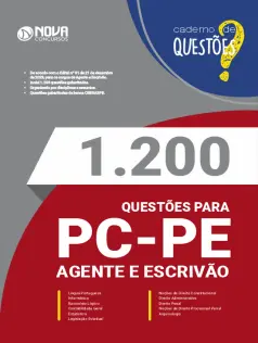 Livro 1.200 Questões Gabaritadas para PC-PE 2024 - Agente e Escrivão