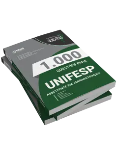 Livro 1000 Questões Gabaritadas para UNIFESP - Assistente em Administração