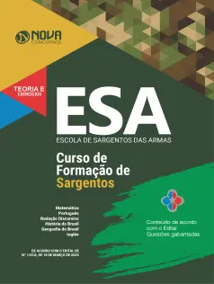 Apostila ESA em PDF 2024 - Curso de Formação de Sargentos