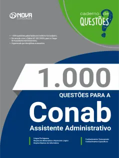1.000 Questões Gabaritadas para a CONAB - Assistente Administrativo em PDF
