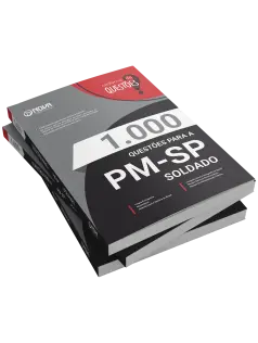 Livro 1.000 Questões Gabaritadas para PM-SP - Soldado PM - 2ª Classe