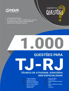 Livro 1000 Questões Gabaritadas para o TJ-RJ - Técnico de Atividade Judiciária