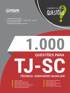 Livro 1000 Questões Gabaritadas para TJ-SC em PDF - Técnico Judiciário Auxiliar
