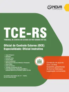 Apostila TCE-RS - Oficial de Controle Externo (OCE) - Especialidade: Oficial Instrutivo