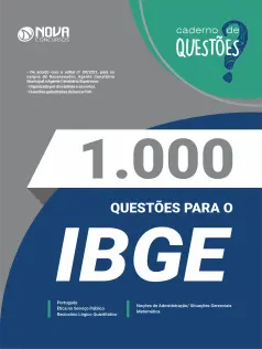 Caderno 1.000 Questões Gabaritadas IBGE - Recenseador, Agente Censitário Municipal  e Agente Censitário Supervisor