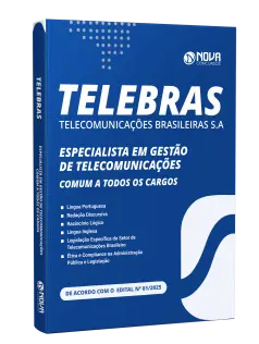 Apostila Telebrás 2026 - Especialista em Gestão em Telecomunicações - Comum aos Cargos