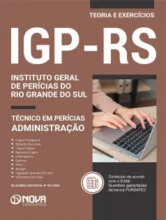 Apostila IGP-RS 2025 em PDF - Técnico em Perícias - Administração