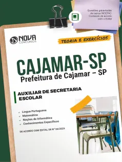 Apostila Prefeitura de Cajamar - SP 2025 - Auxiliar de Secretaria Escolar
