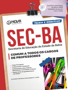 Apostila SEC-BA em PDF - Comum a Todos os Cargos de Professores