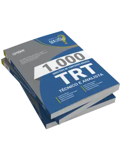 Livro 1.000 Questões Gabaritadas de Conteúdo Básico - TRT - Técnico e Analista