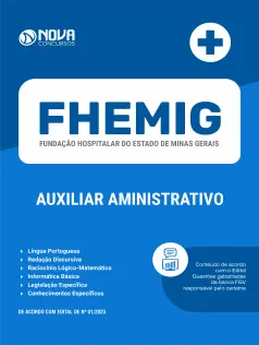 Apostila FHEMIG em PDF - Auxiliar Administrativo