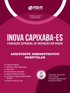 Apostila INOVA Capixaba 2026 - Assistente Administrativo Hospitalar