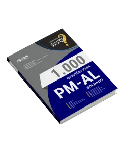 Livro 1000 Questões Gabaritadas para PM-AL - Soldado