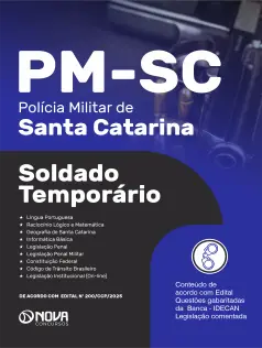 Apostila PM-SC 2026- Soldado Temporário 