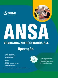 Apostila ANSA 2026 em PDF - Operação