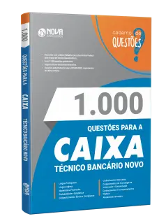 Livro 1000 Questões Gabaritadas para CEF - Técnico Bancário Novo