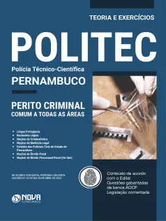 Apostila POLITEC - PE 2024 - Perito Criminal (Conhecimentos Gerais)