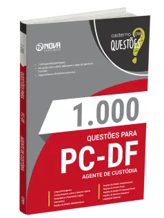 Livro 1000 Questões Gabaritadas para PC DF - Agente de Custódia