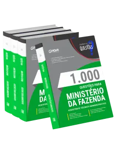 Livro 1000 Questões Gabaritadas para Ministério da Fazenda - Assistente Técnico Administrativo (ATA)