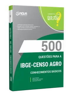 Livro 500 Questões Gabaritadas para IBGE Temporário - Conhecimentos Básicos