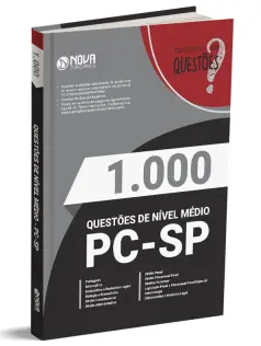 Livro 1.000 Questões Gabaritadas PC-SP  - Ensino Médio