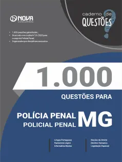 Livro 1.000 Questões Gabaritadas para a Polícia Penal MG - Policial Penal