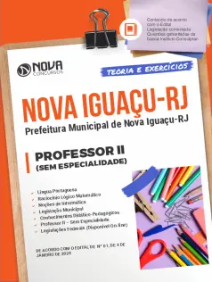 Apostila Prefeitura de Nova Iguaçu - RJ 2024 Professor II
