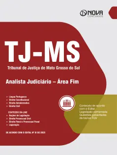 Apostila TJ-MS 2025 - Analista  Judiciário - Área fim