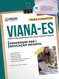 Apostila Prefeitura de Viana-ES 2025 - Professor de Educação Básica I - Educação Infantil (PEB I)