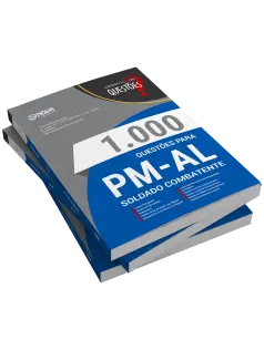 Livro 1000 Questões Gabaritadas para PM-AL - Soldado Combatente