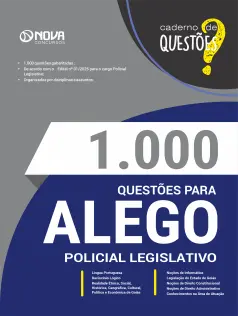 Livro 1000 Questões Gabaritadas para ALEGO - Policial Legislativo