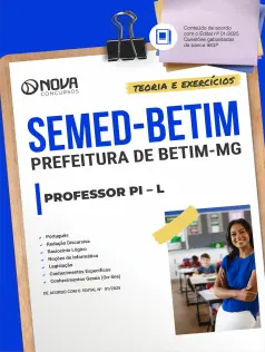 Apostila Prefeitura de Betim em PDF - MG 2025 - Professor PI - L