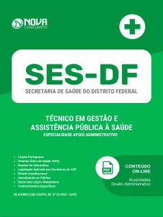 Apostila SES-DF em PDF - Técnico em Gestão e Assistência Pública à Saúde - Especialidade Apoio Administrativo