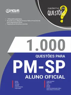 Livro 1000 Questões Gabaritadas para PM-SP - Aluno-Oficial