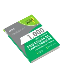Livro 1000 Questões Gabaritadas para Prefeitura de Campina Grande - PB - Conhecimentos Gerais