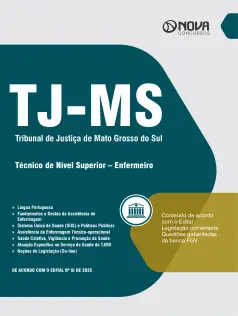 Apostila TJ-MS 2025 - Técnico de Nível Superior - Enfermeiro Teste Revendedor
