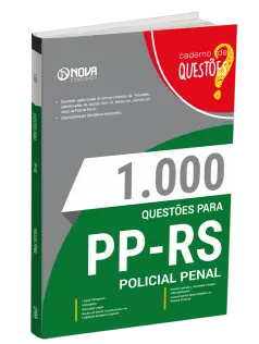 Livro 1000 Questões Gabaritadas para PP-RS - Policial Penal