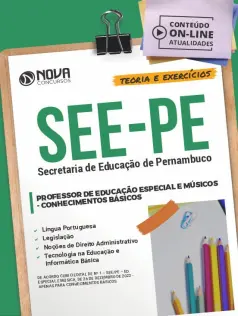 Apostila SEE-PE em PDF - Conhecimentos Básicos para Professor de Educação Especial e Músicos