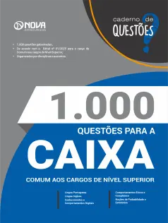 Livro 1000 Questões Gabaritadas para CAIXA - Conhecimentos Básicos - Comum Nível Superior